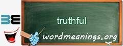 WordMeaning blackboard for truthful
